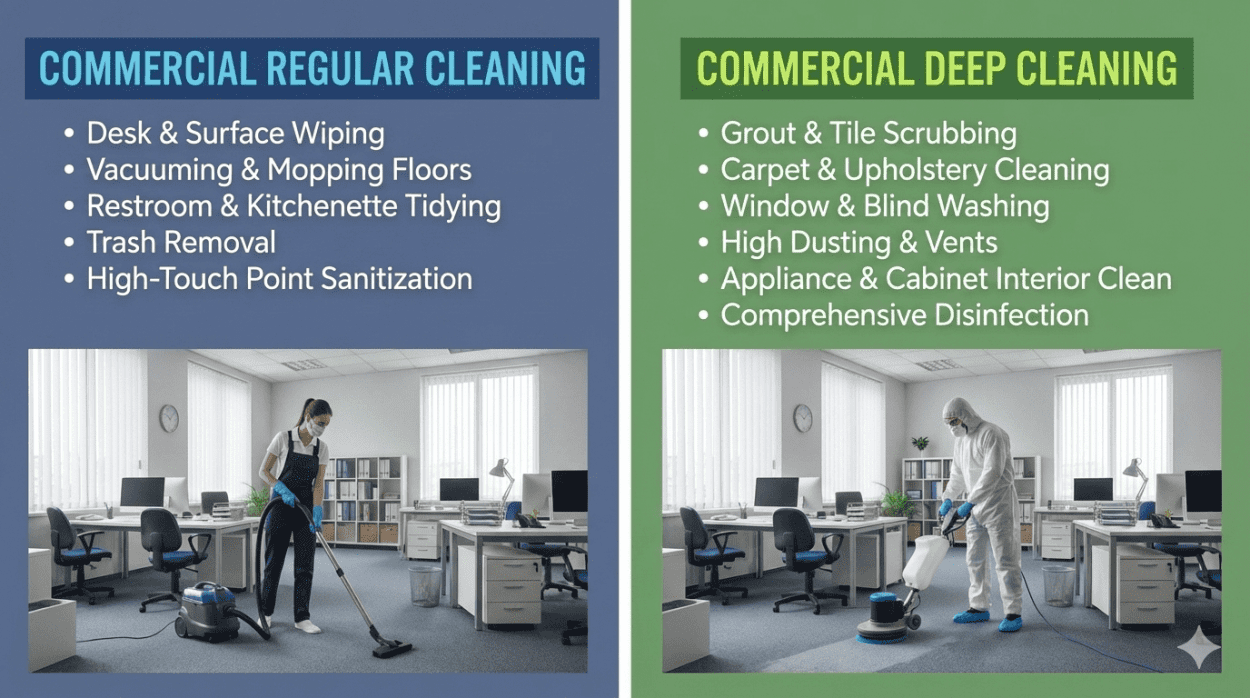 deep cleaning vs regular cleaning deep cleaning vs regular cleaning
